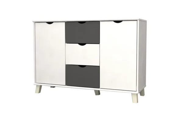 Aparador moderno de 2 puertas y 3 cajones_3