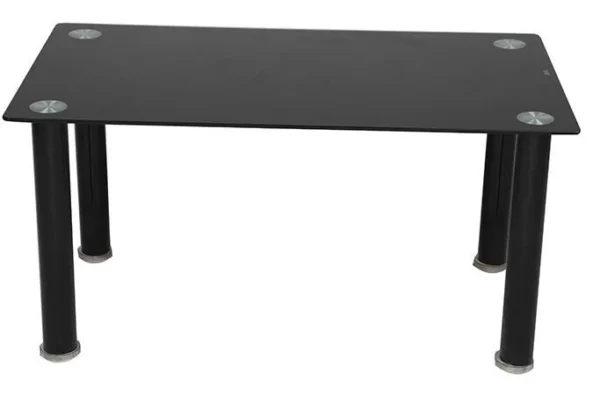 Mesa de Centro de Vidrio Templado Negro_2