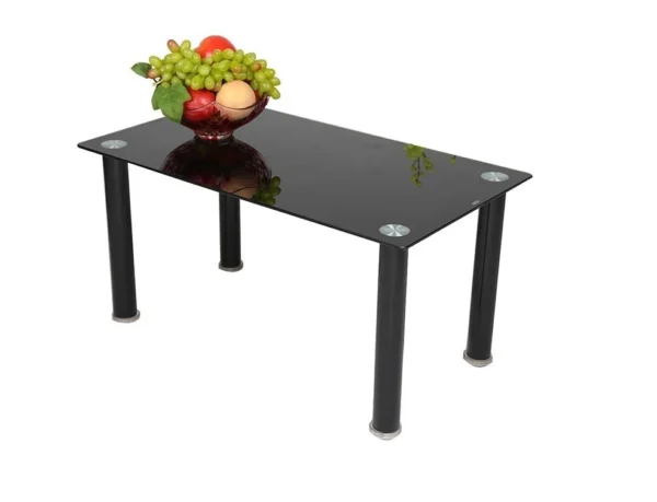 Mesa de Centro de Vidrio Templado Negro_3