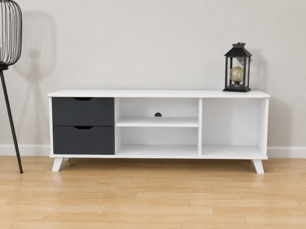 Mueble para TV Moderno Bicolor con Cajones_1