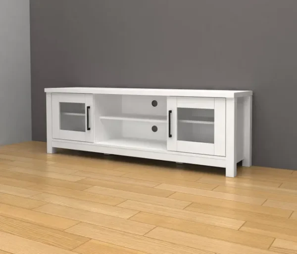 Mueble para TV moderno con vitrinas_1