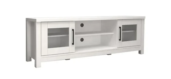Mueble para TV moderno con vitrinas_2